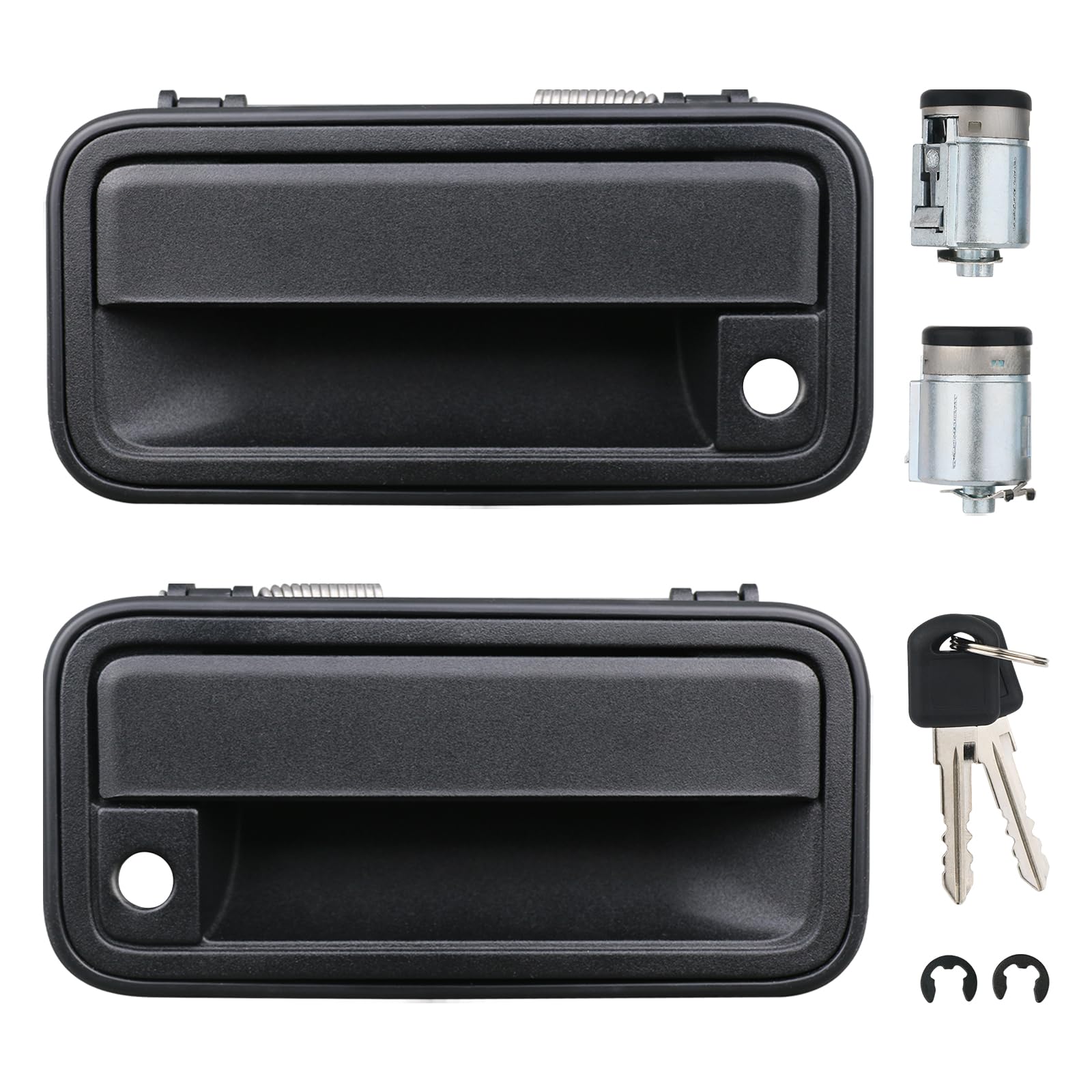 

APPERFiT All Metal Exterior Door Handle with Lock Cylinder & Key for Chevy Tahoe Front