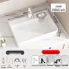 TLXT Rectangular Countertop Washbasin with Left Washboard & Faucet Set