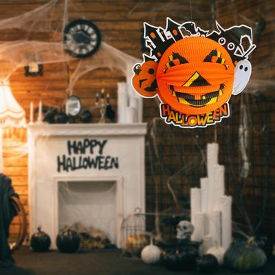 Halloweenská lampionová dekorace Moderní roztomilé párty dárky Fotografické rekvizity Závěsná ozdoba pro venkovní pokoj