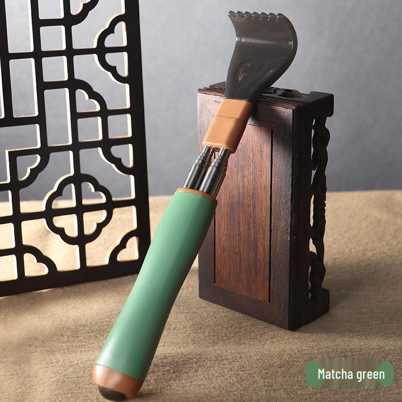 Satisfaction Guaranteed: Extendable Anti-Rotation Stainless Steel Back Scratcher with Double Rod Grip