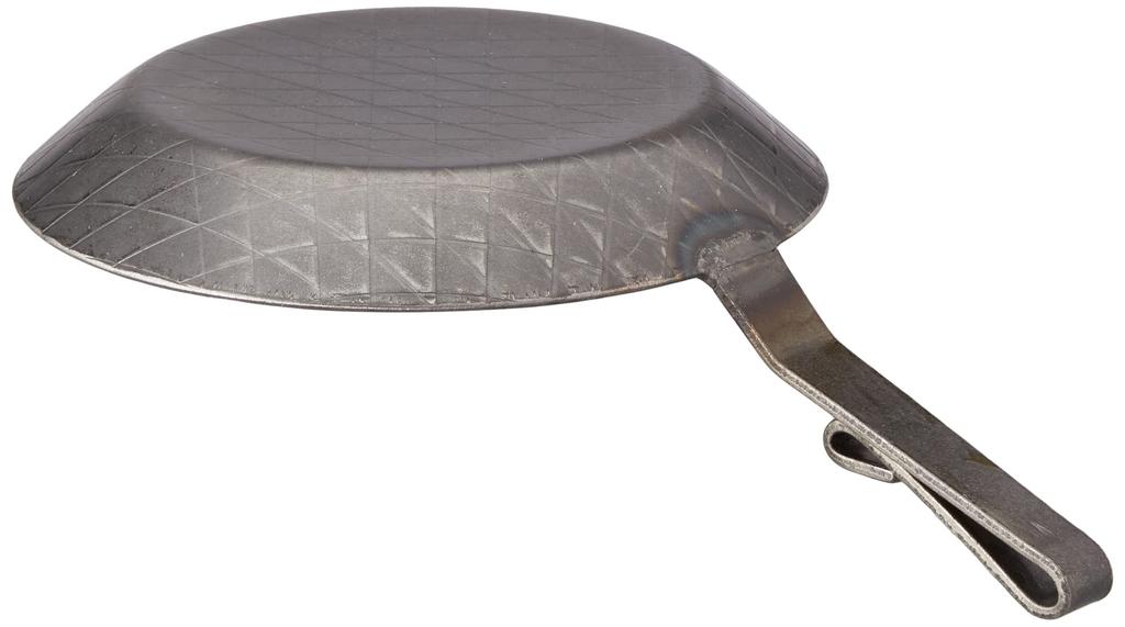 Turk 20cm Cast Iron Frying Pan (Bent Handle) for Roasting