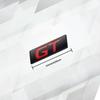 HRUC6 Car Badges GT Trunk Emblem Metal Stickers Body Decals Letter Decor For Peugeot RCZ 106 107 206 307 301 Polo Golf 5 7 Passat B5