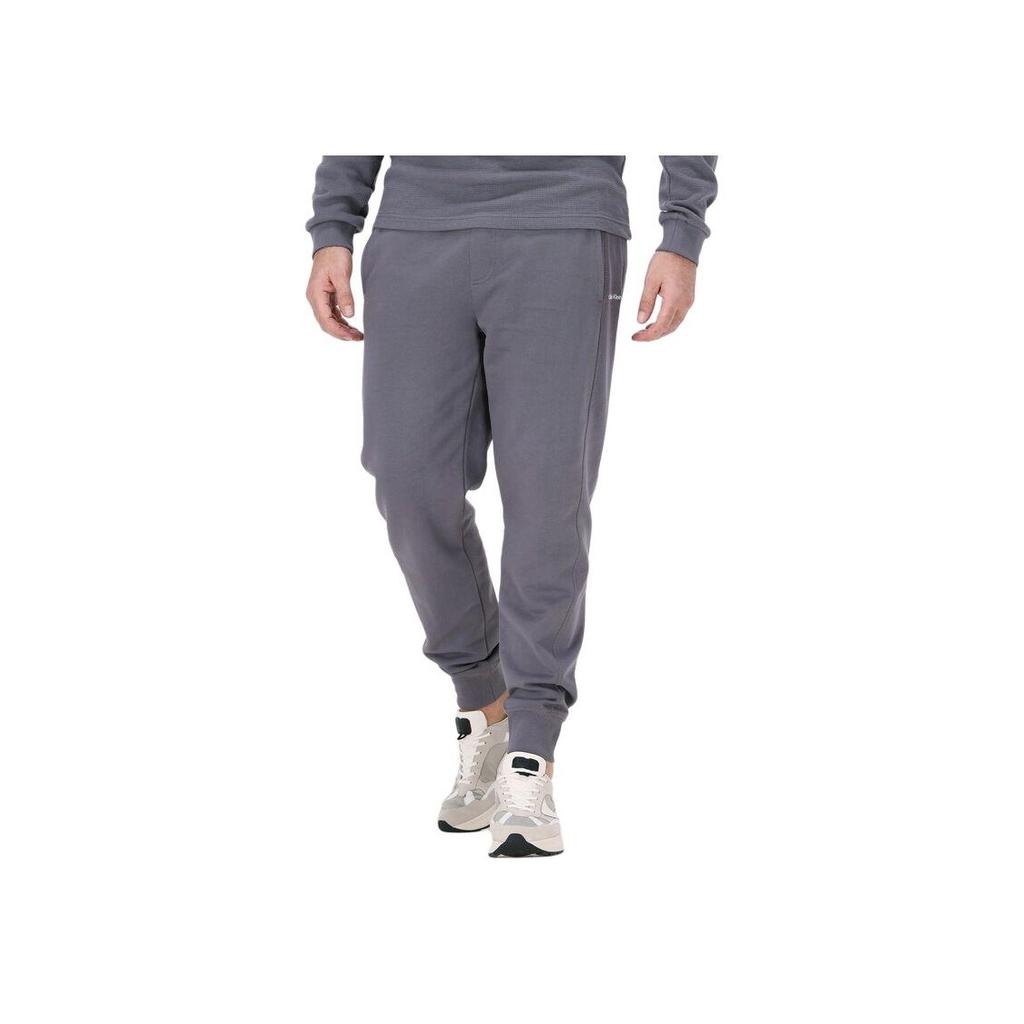 Calvin Klein Ss22 Solid Color Drawstring Cuffed Casual Pants Men Bottoms Gray J30J319931PTP