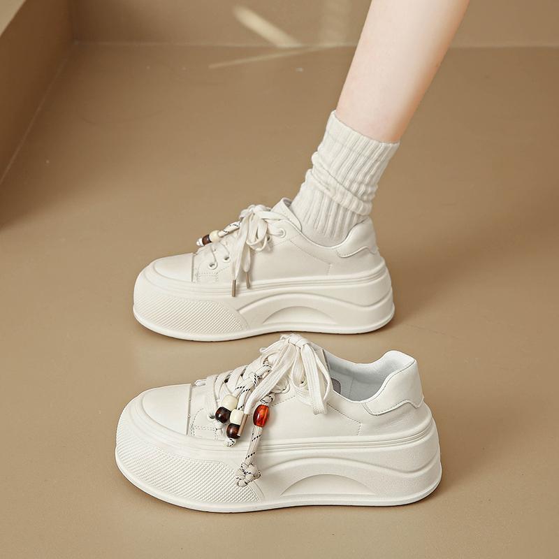 

Fashion CRLAYDK Women s Classic White Sneakers Casual Skate Fashion Low Top Shoes PU Leather Ladies Walking Platform Anti Slip Tennis 35