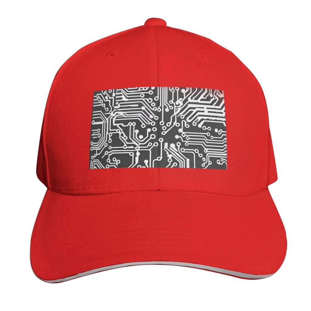 Black Circuit Board Baseball Cap Funny Hat Cute Golf Military Tactical Cap Ladies Unisexs