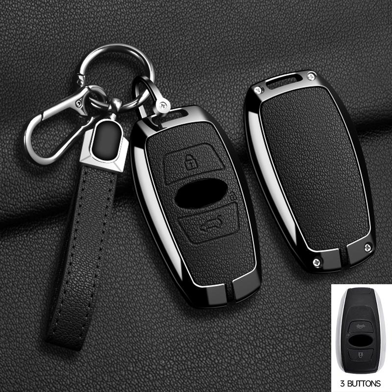 Zinc Alloy Car Key Case Cover Keychain For Subaru BRZ XV SV Forester Legacy Outback Crosstrek Impreza WRX Ascent Key Accessories