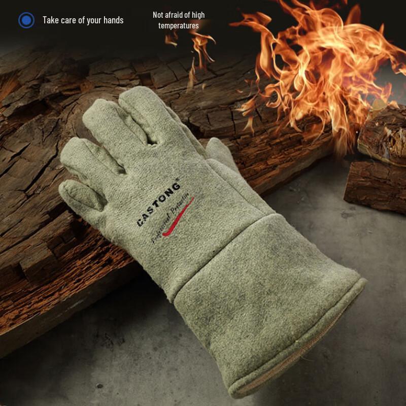 OEING 500°C Heat Resistant Cowhide Welding and Oven Gloves