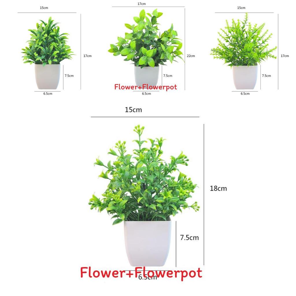 Eucalyptus Plastic Magnolia Potted Plant Bonsai For Indoor Gift Decoration