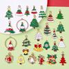 Mixed Colors Christmas Enamel Charms 20/100pcs Bulk Christmas Tree Pendants  Xmas Decoration