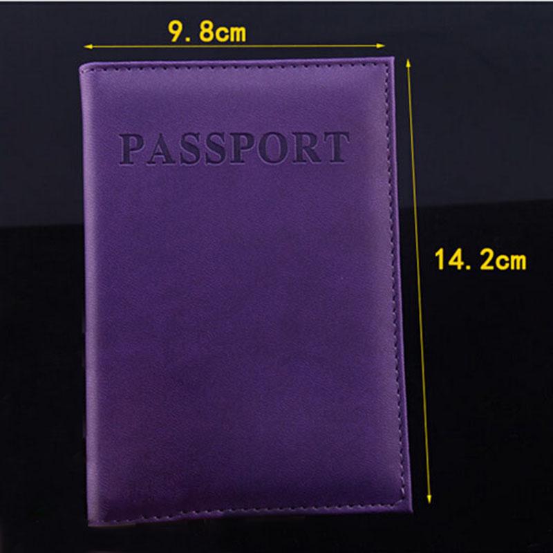 Kobiety Mężczyźni Posiadacz paszportu Faux Leather Travel Paszport Okładka Etui na karty