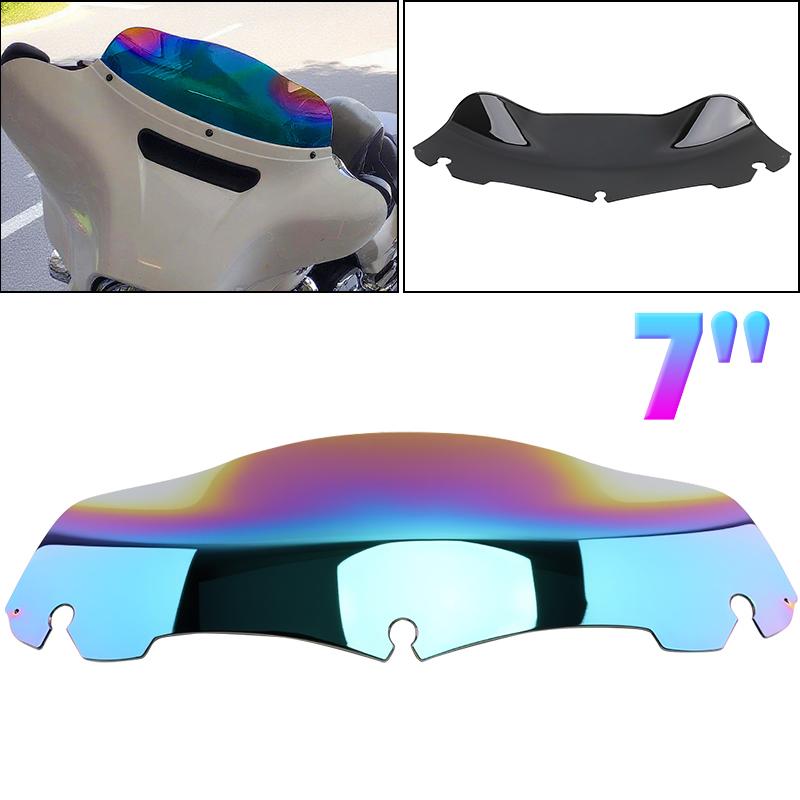 

7 Motorcycle Wind Deflector Windscreen For Harley Touring Electra Street Glide Classic 2014-2023 Front Fairing Windshield