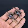 Mystic Topaz 999 Copper Wire Wrapped Earrings, Handmade Gemstone Jewelry  Earrings, For Memorial Day