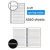 Kraftpappersomslagsanteckningsbok A5 (15,2 x 21 cm, 0,5'-9,92" x 0,6'-10,7") 60 ark