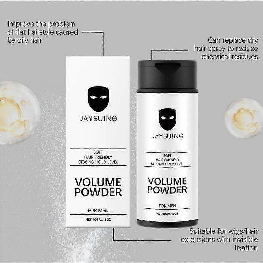 2025 BlackMask Hair Styling Powder 40g, Volume Powder Instantly Adds Texture & Volume, Matte Finish, Long-Lasting Lift for Men & Women