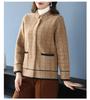 Abrigo coreano grueso de imitación de visón, cárdigan de punto, chaquetas gruesas y cálidas de piel sintética