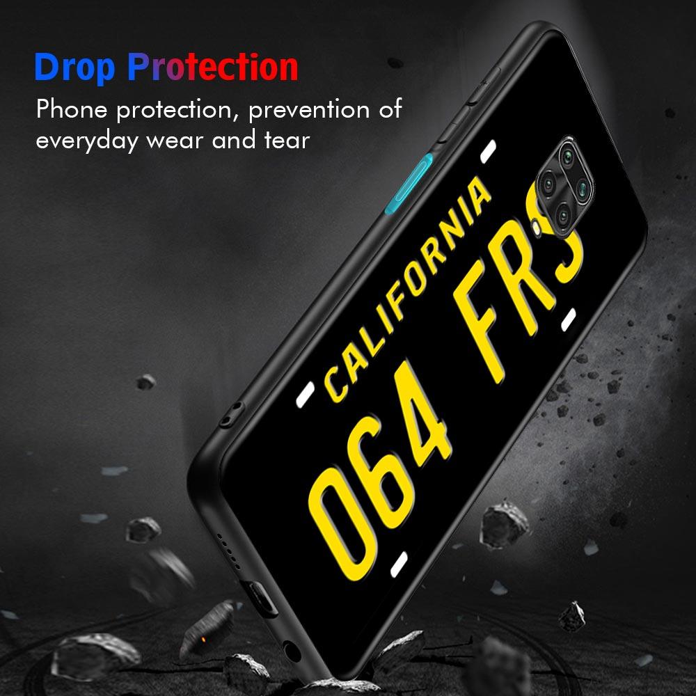 Case For Xiaomi Redmi Note 11S 11 10 8 Pro 8 8T 9 9T 9S 10 for Redmi K50 K40S K40 10 9A 9 Retro Funny License Plate Number Car
