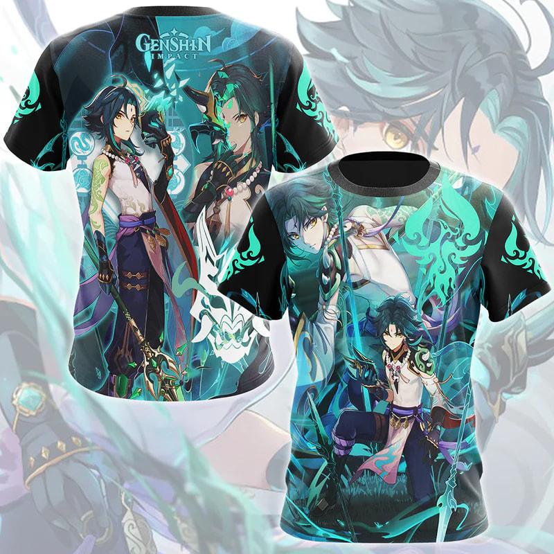 New Game Genshin Impact All Roles Anime T-shirt 3D Print Kids Cosplay Cartoon Tee Men/Women Short Sleeve Tshirt Harajuku Y2k Top