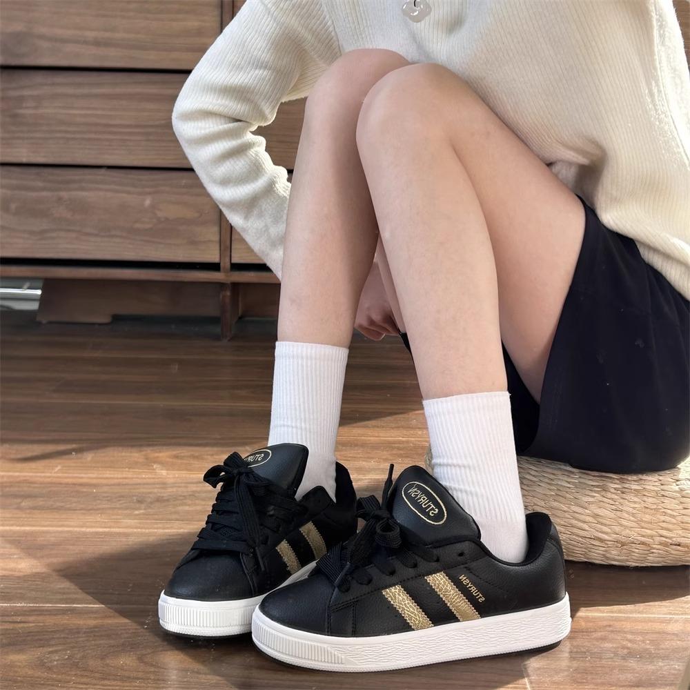 Women's Shoes High-value Thick-soled White Shoes 2025 Spring New High-value Versatile Shoes Ins Trendy Board Shoes Women