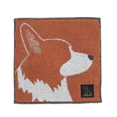 Marushin Wonderful Peace Untwisted Antibacterial and Deodorizing 0765012700 Handkerchief, Profile_Corgi, Yarn, Finish,