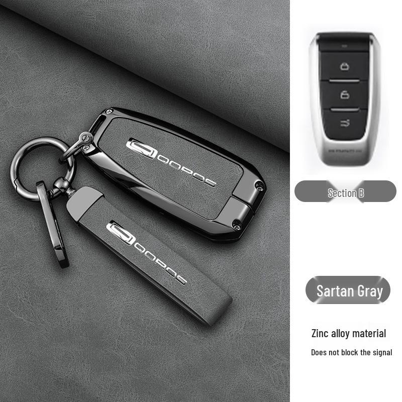 Qoros Car Key Case for Models 5/20/7 - Stylish Key Shell for Qoros Urban SUV