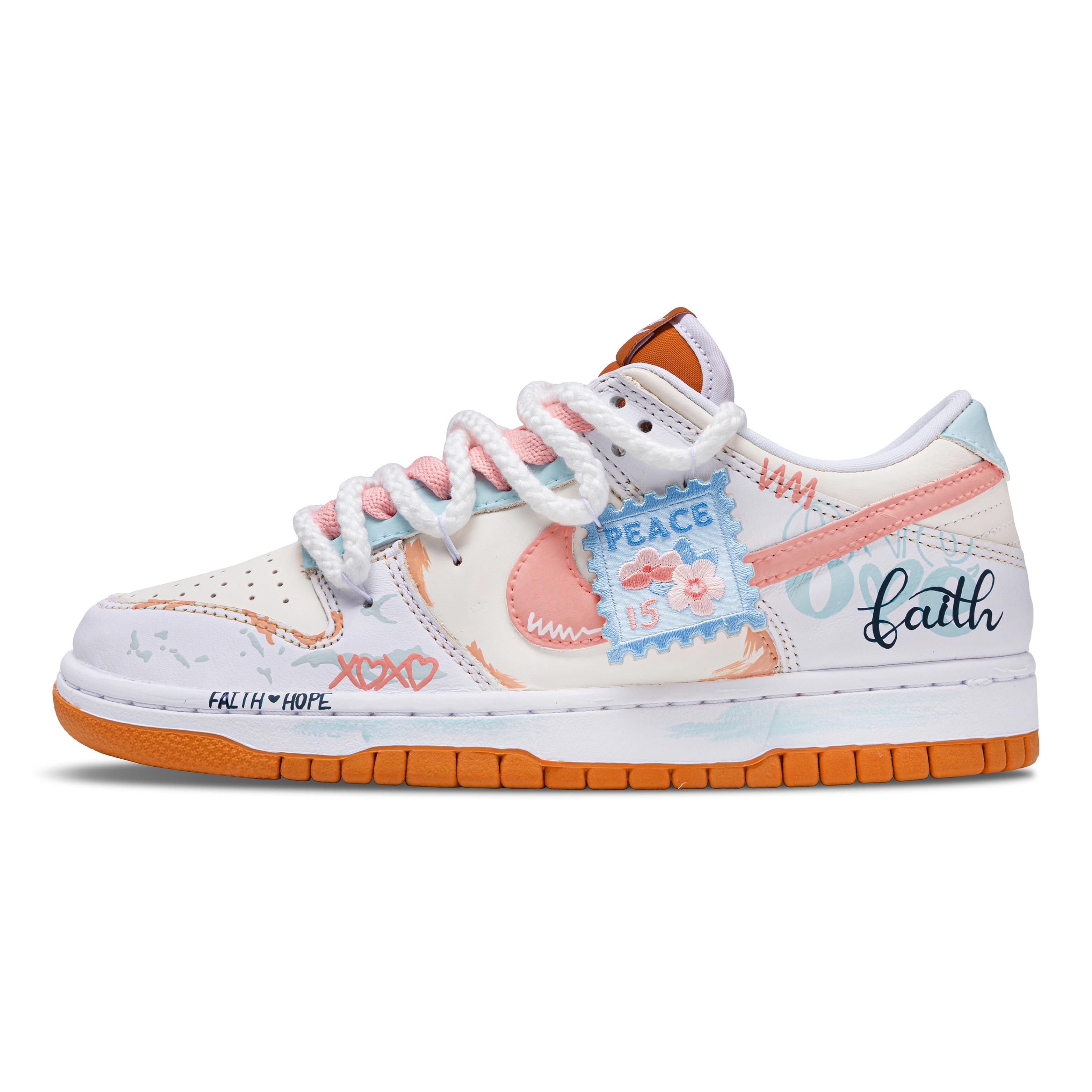 

Nike Dunk Cherry Blossom Love Confession Abrasion Resistant Abrasion Resistant Low top Skateboard Shoes Unisex FQ6965-700(Team864-) 45