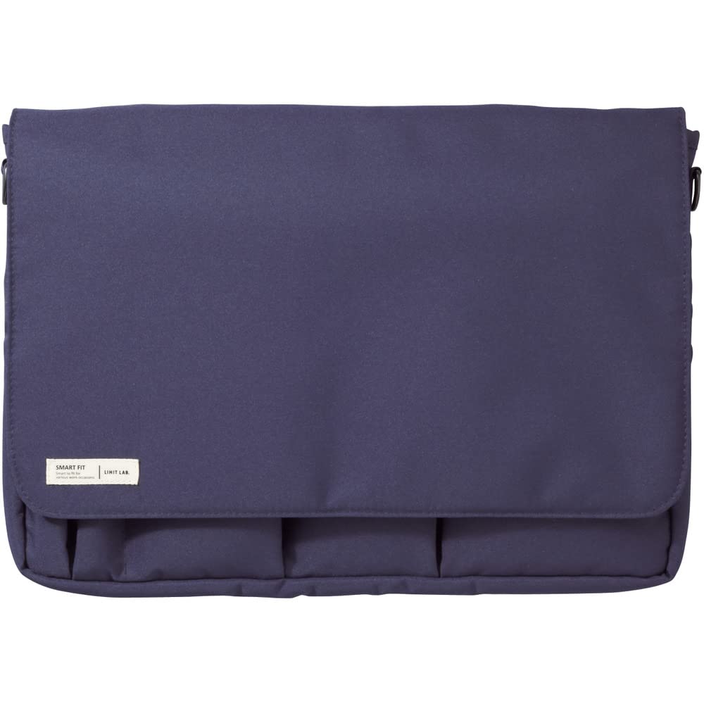 LIHIT LAB Smart Fit Carrying Pouch A4 Navy A7577-11