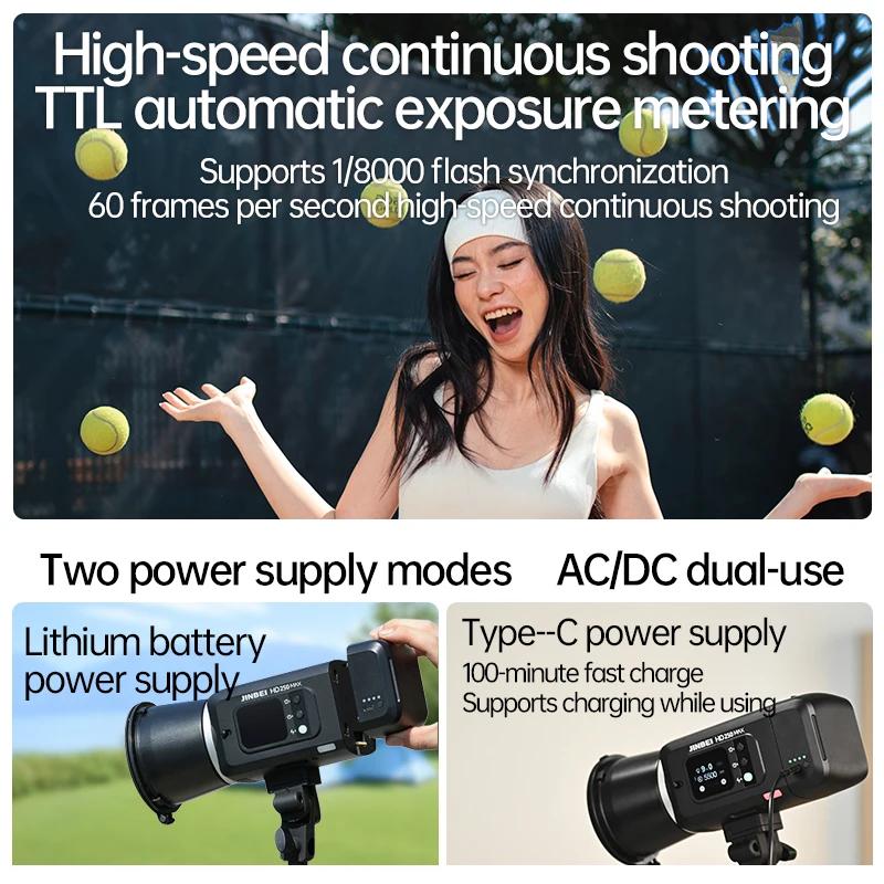 For Flash Extérieur Haute Vitesse Écran Tactile Portable Studio Lumière Vidéo Prise De Vue Continue Lum