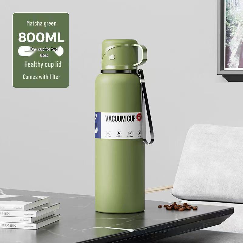 Water Steel Insulated 316 Stainless Bottle With Smart Temperature Display Extra Large Capacity For Men