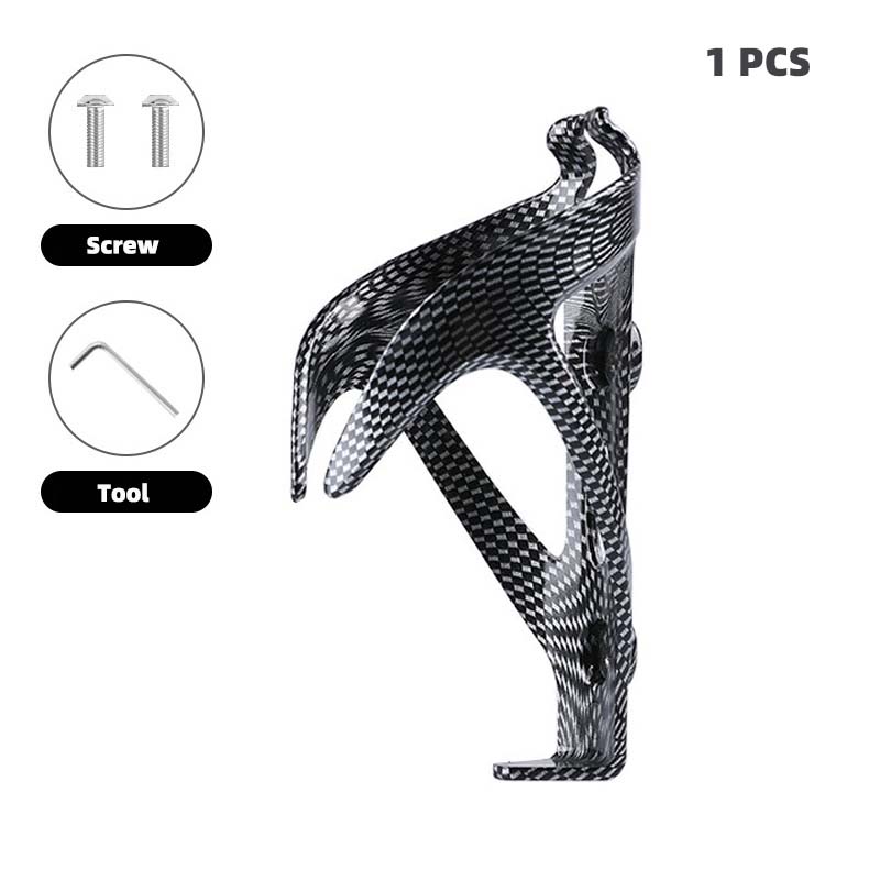 

Сверхлегкий карбоновый узор Велосипедная флягодержатель Высокоэластичный Держатель для фляги для шоссейного велосипеда Уникальное крепление для фляги для горного велосипеда Велосипедный аксессуар чёрный