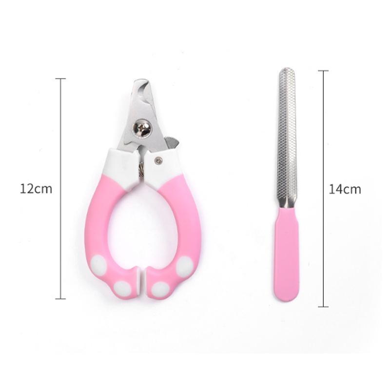 

Чистка Когтерезы для домашних животных Собачьи когти Ножницы для когтей кошек Пилка С Small Pink