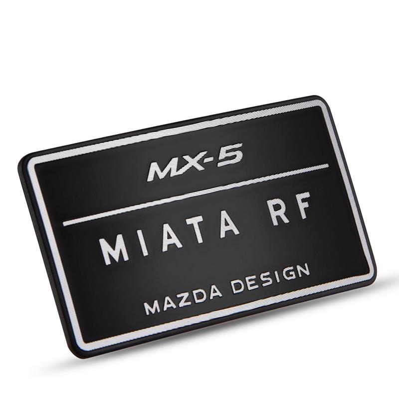 

aluminum 3D sticker Design Logo car Refit Accessories interior decoration casually paste metal sticker For Mazda MX5 RF ND 1 PCS