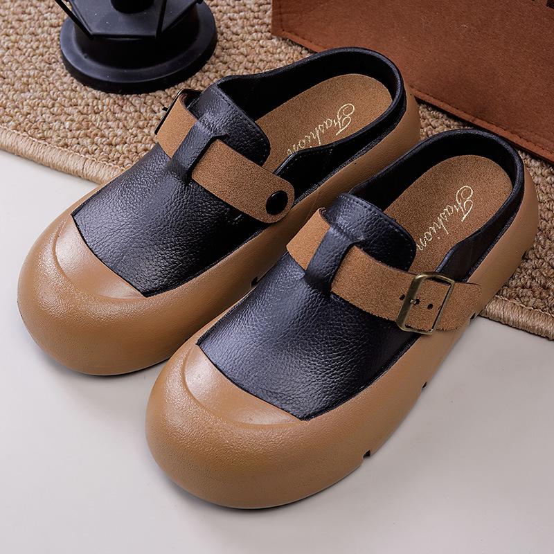 Women's Versatile Closed-Toe Non-Slip Thick Sole Autumn Sandals & Slippers