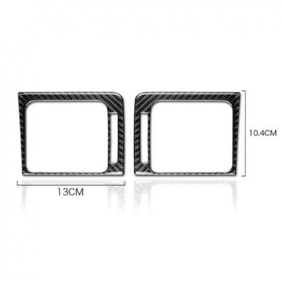 Air Condition Vent Outlet Cover Trim Carbon Fiber For Subaru Forester 2016-2018