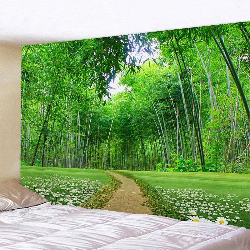 Forest Animals Garden Trees Scenery Tapestry Wall Background Decoration Hanging Cloth Room Living Room Home Decoration