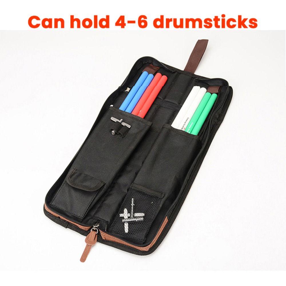 High Quality Add Cotton Drumstick Storage Pouch Large Capacity Waterproof Drumstick Protector Case Portable Drum Sticks Bags
