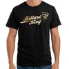 Men's and Women's T-shirts Billiards King Sport Pool 8-Ball King Crown Gold Metallic Sayings Saying