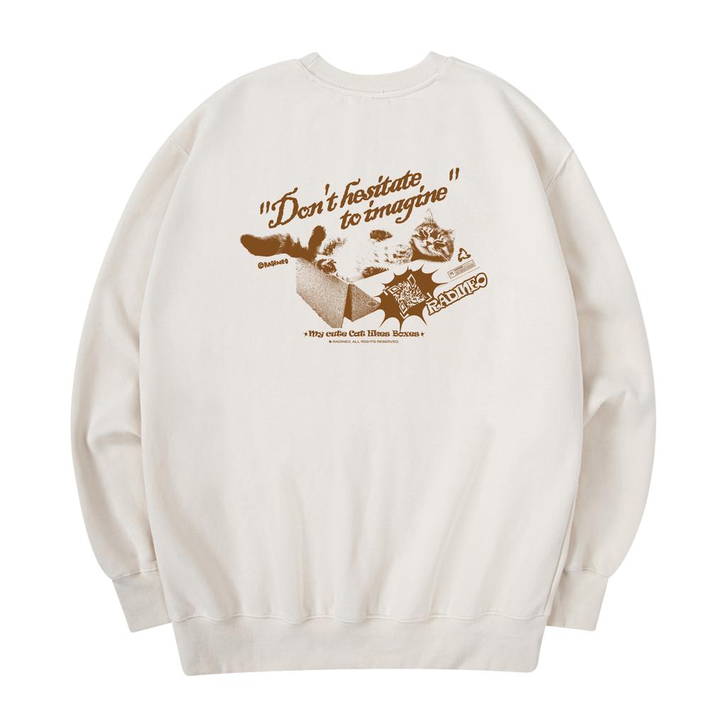 RADINEO Cat Box Sweatshirt Cream