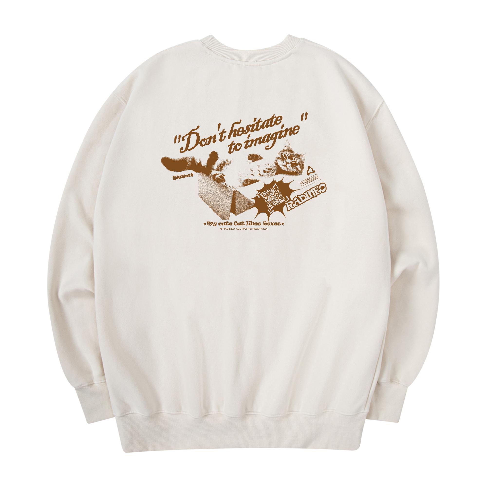 Свитшот Radineo с кошкой Кремовый Cream/Xl