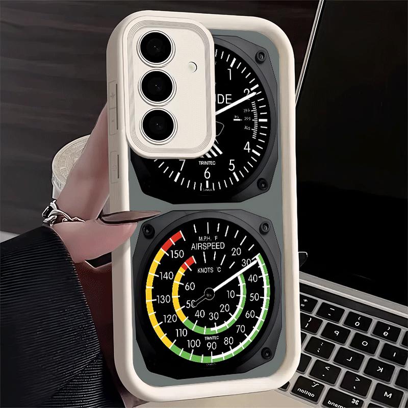 Phone Case for Samsung Galaxy A17 A16 A15 A14 A13 Aircraft Instrument Cockpit Radar A56 A36 A26 A55 A35 A25 A54 A34 A24 A53 A33