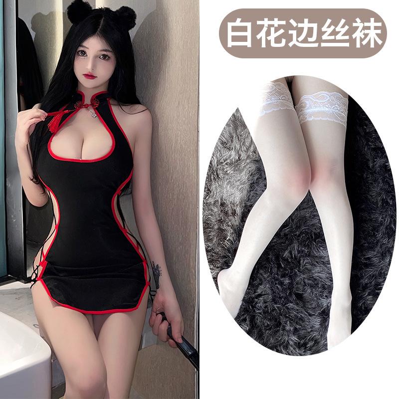 Sex Underwear Sexy Hollow Tassel Lace-up Free Wild Sex Clothes Retro Cheongsam Uniform