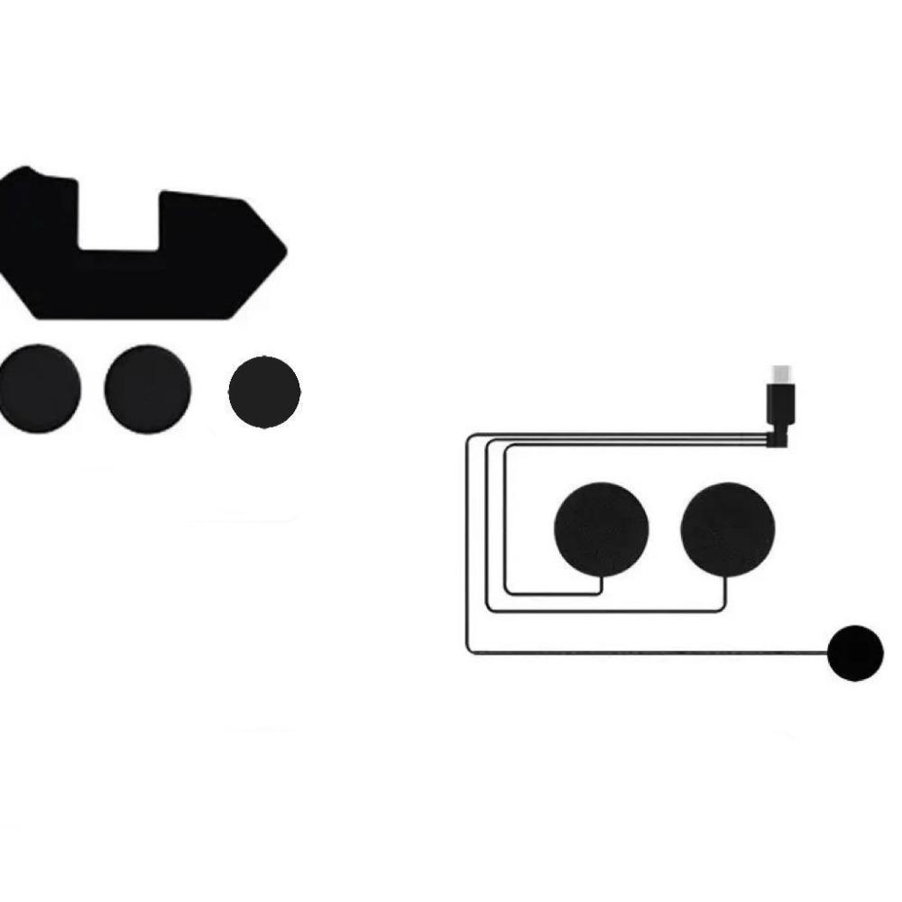 Waterproof Helmet Headset Noise Cancelling Bluetooth Headset Professional Helmet Mic Riding Gear