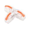 Universal Cable Connector T-type Quick Wire Connecter Lever Nuts Compact Push-in Wiring Terminal Block Cable Splitter