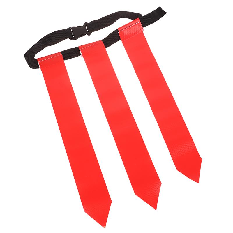 Sports Flag Football Webbing Waist Flag Bright Color Adjustable Competition Training Equipment Pvc American Soccer Buckle Belt