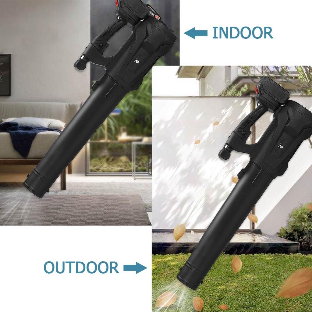20000RPM 6 Gears Handheld Cordless Air Blower Dust Collector Sweeper Garden Power Tools Electric Leaf Blower for 15000mAh Li-ion Battery
