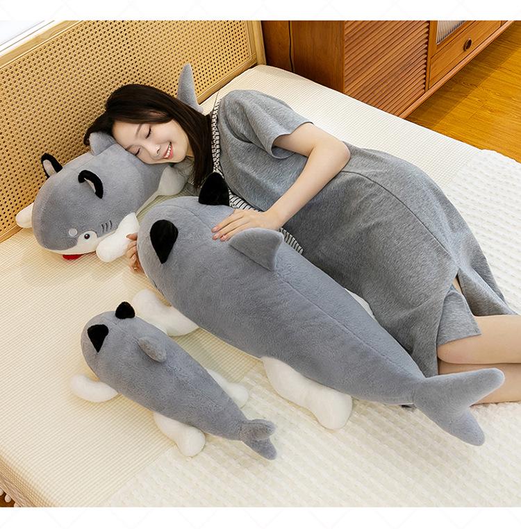 Ocean Series Great White Shark Plush Toy - Family Ornament, Bedtime Companion, Pillow Gift for Girls