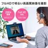 Sanwa Direct WEB No 60 Degree Angle of Full 2 Tripod 3m 1 Camera, Microphone, View, HD, 1080P, Megapixels, Compatible, Zoom/Teams Compatible, Cable,