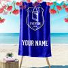 Custom Everton Print Beach Towel, Large Soft Quick Dry Towel for Beach Camping Swimming