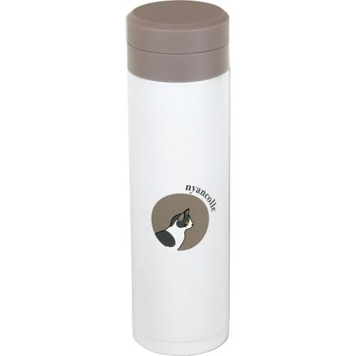 Wahei Freiz RH-1663 300ml Vacuum Insulated Water Bottle with Cat Design, Keeps Drinks Hot and Cold