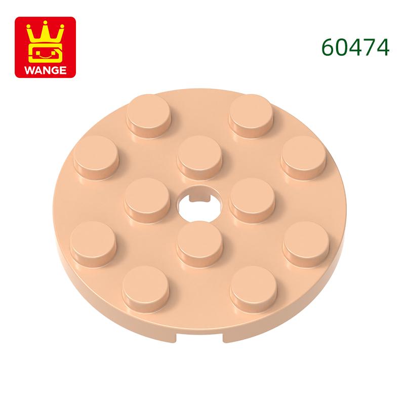 64Pcs/lot 60474 Round 4x4 featuring Pin Hole Construction Bricks Moc Technical Accessories Works With featuring Brick Toy Kids Gift Idea