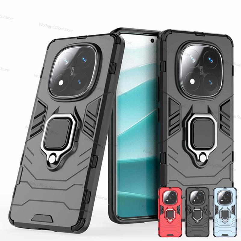 For Xiaomi Redmi Note 14 Pro Plus Case Xiaomi Redmi Note 14 Note 14 Pro+ 5G Cover Funda Shockproof Armor PC Silicone Phone Cover